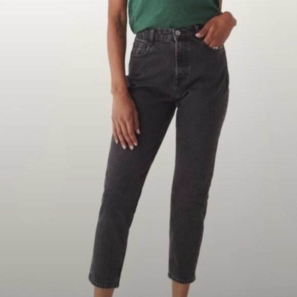 FRANK & OAK STEVIE Washed Grey Tapered Jean - Picture 5 of 7